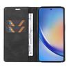 YIKATU YK-004 For Samsung Galaxy A35 5G Strong Magnetic Case PU Leather Wallet Cover