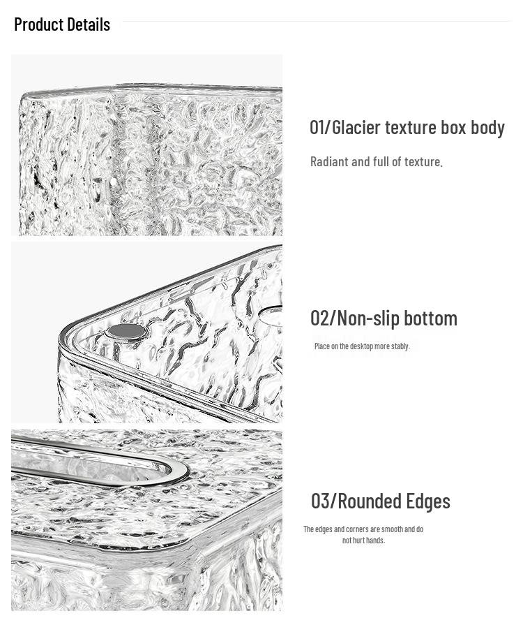 High-End Luxury Tissue Box for Living Room - Elegant Napkin Storage for Coffee Table