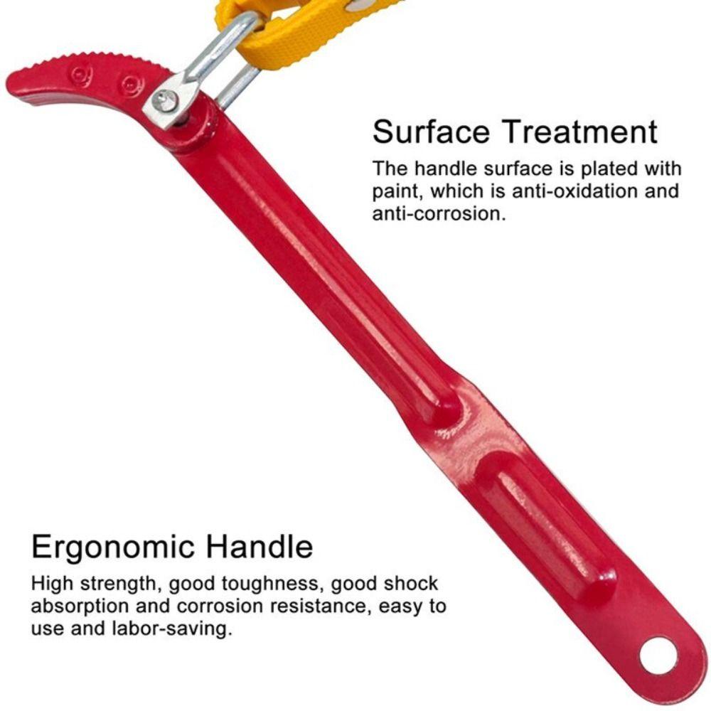 Wear Resistant Oil Filter Wrench Adjustable Belt Wrench Water Purifiers