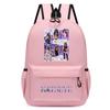 60123-8 Mochila Unissex para Meninos e Meninas KATSEYE Estampada Mochila de Estudante Escolar Impermeável Leve