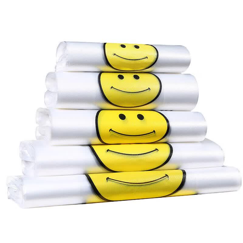 

Mei Sai Lin Thickened Smiley Face Plastic Shopping Bags