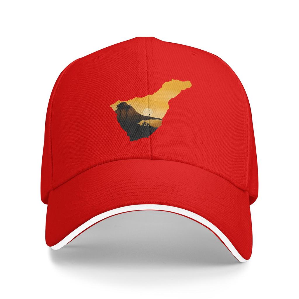 Tenerife Flag Sun Baseball Cap Spring Yk Retro Trucker Hat For Unisex Women Running Hippie Baseball Caps