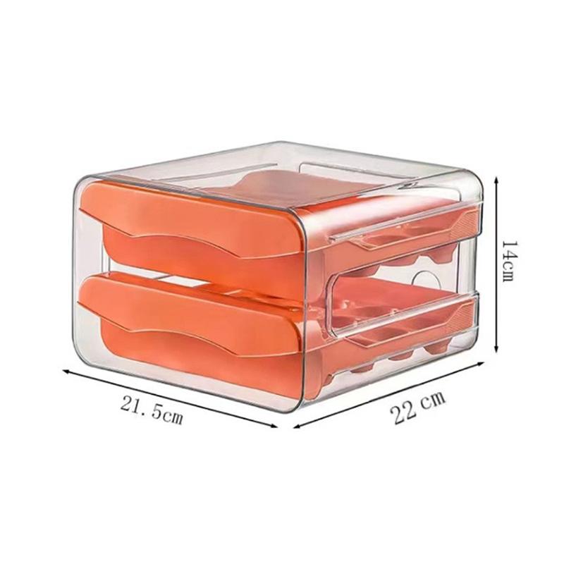 Transparent Egg Storage Container With Food Grade Material And 32 Egg Capacity Perfect For Kitchen Refrigerator Use