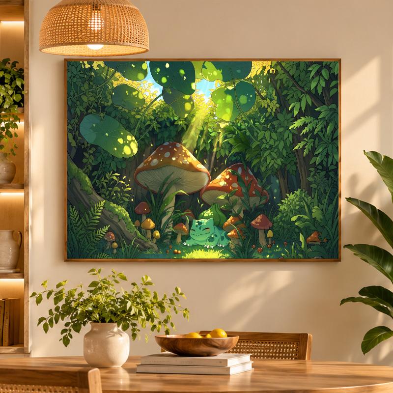5D Diamond Painting Bulbasaur DIY Full Drill Diamond Art Kit Home Decoration