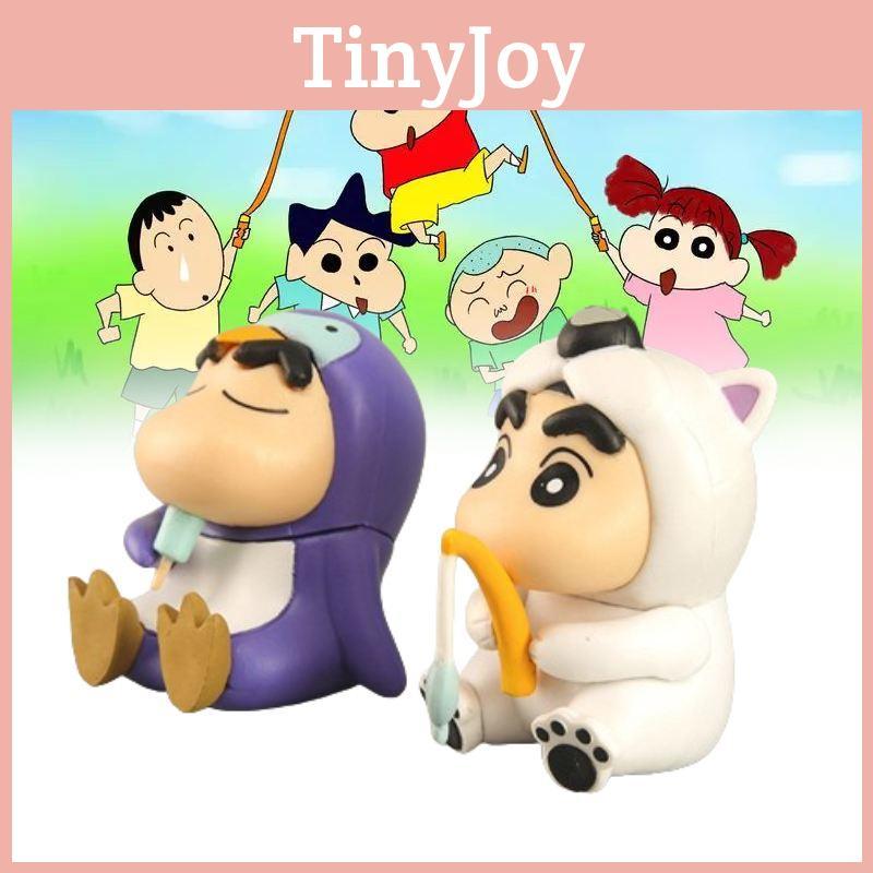 Charming Crayon Shin-chan Figurine Set Adorable Pvc Anime Character Toys 6cm