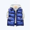 2023 Autumn Corduroy Standing Collar Vest Children Warm Thicken Vest Baby Cotton Waistcoat Kids Outerwear Coat Boys Girls Jackets Vest