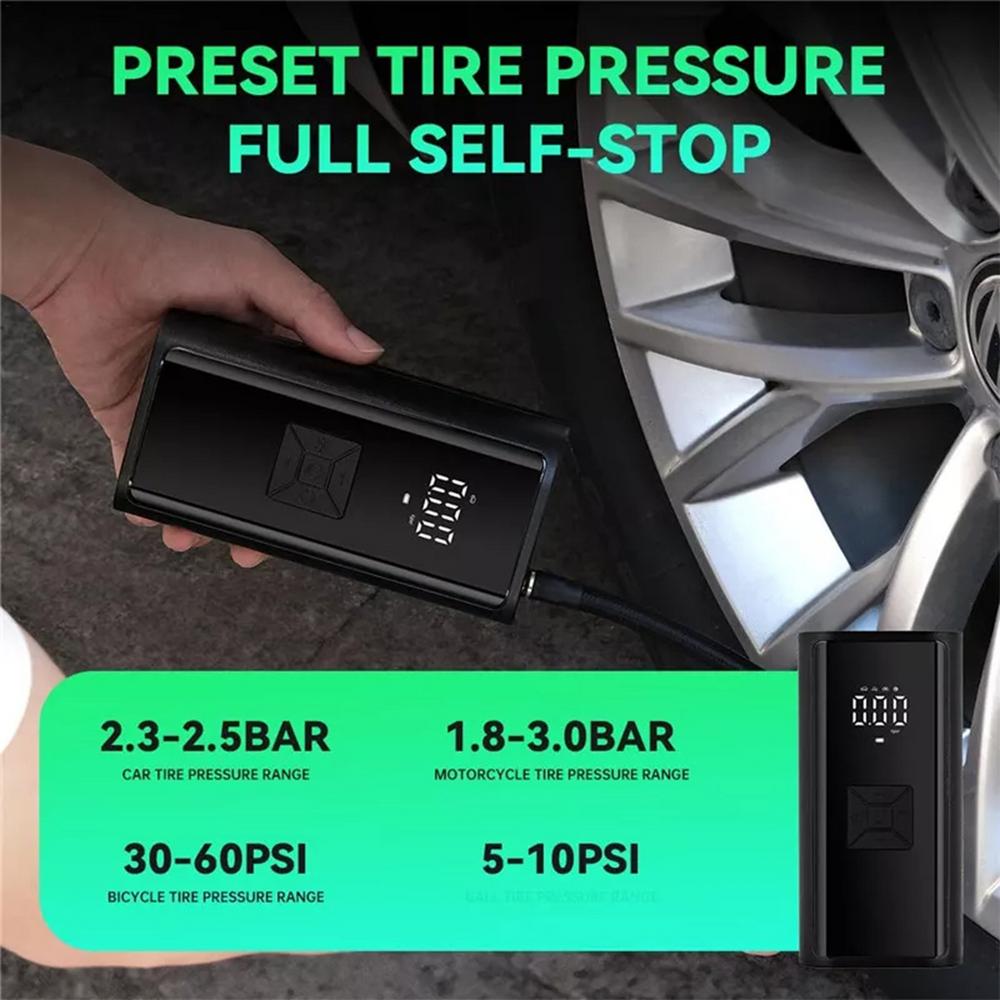Portable Air Compressors Air Pump For Tires Car Accessories Wireless Efficient Inflation Air Pump Cordless Tire Inflator For