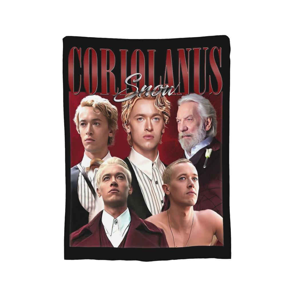 Coriolanus Snow Tom Blyth Blanket Flannel Spring/Autumn The Hunger Games Thin Throw Blanket for Bed Bedroom Bedspreads