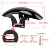 Motorcycle Gloss Black Front Fender Mudguard Motorbike Mudflaps Guard Parts For Harley Softail M8 Fatboy FLFBS FLFB 2018-up