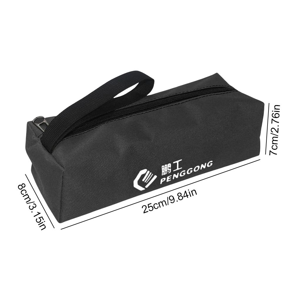 Oxford Tool Storage Bag Lightweight Portable Tools Pouch with Handle Zip Pocket Organizer Bag for Spanner Pliers