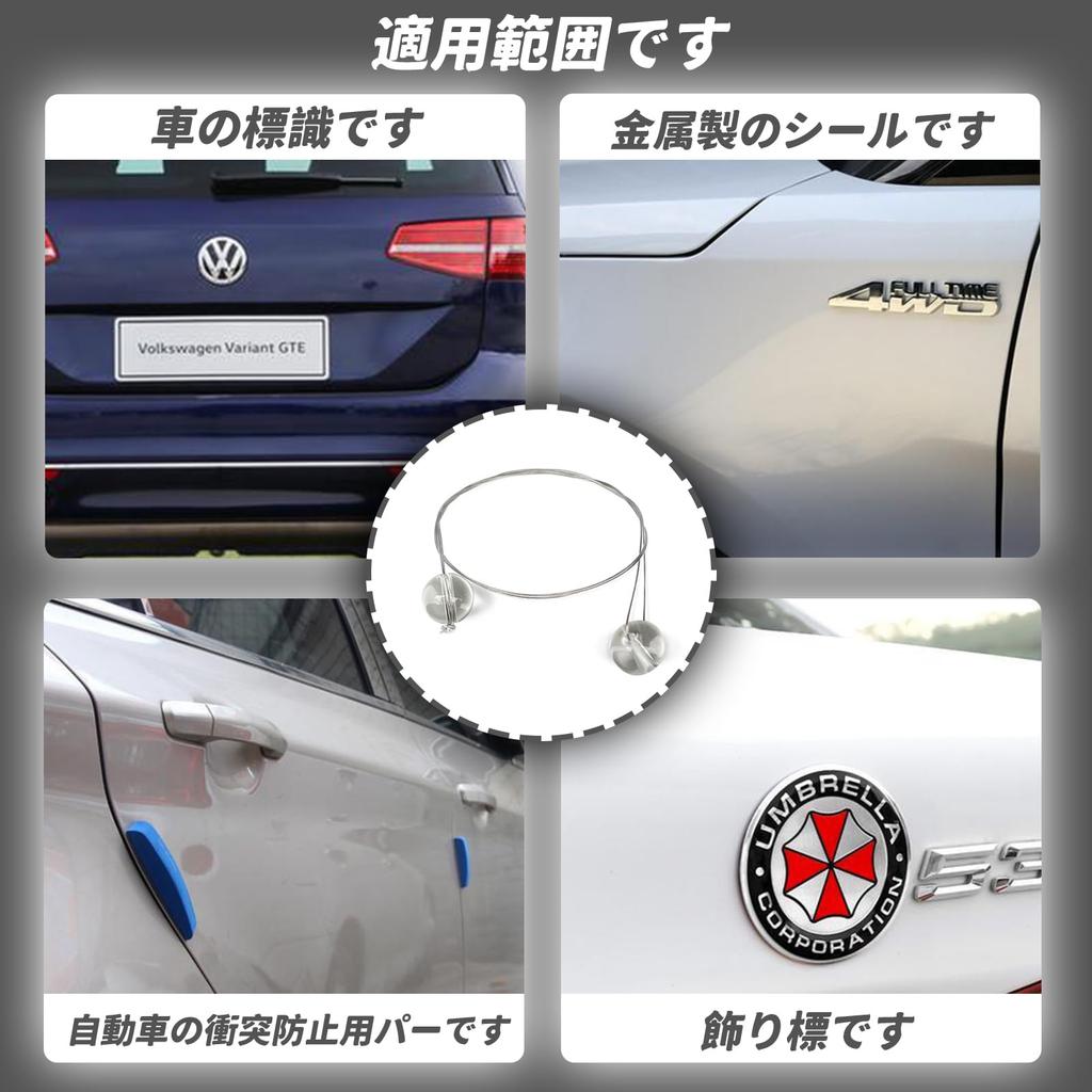 DELUXEFOX Emblem Remover Car Emblem Removal Line [3 Pcs] Emblem Removal Tool Car Decoration