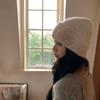 56cm-58cm Circumference Floral Knitted Beanie Hat 3D Flower Handmade Beanie  For Women