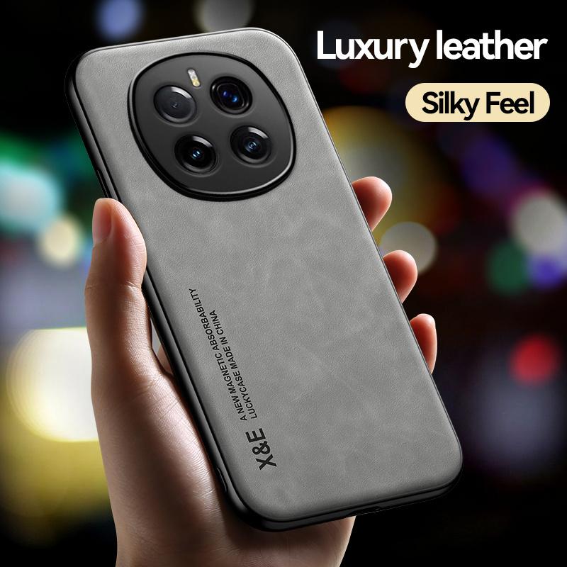 Weiche Silikonrahmen Lederhülle für Honor Magic 7 Pro Magic 7 Lite Auto Magnetisch Schützende Rückseite für Magic7 Magic7Lite Funda