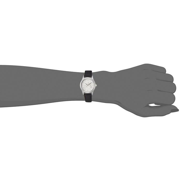 [Seiko Watch] ALBA Totoro Collaboration ACCK402 - White Dial, Silver Case, Black Leather Band