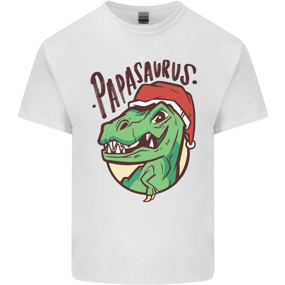 Christmas Papasaurus T-Rex Dinosaur Mens Light Cotton T-Shirt Unisex T-Shirt M