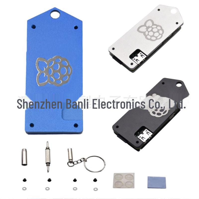 

Raspberry Pi Zero W Ultra-Thin CNC Aluminum Alloy Protective Shell синій