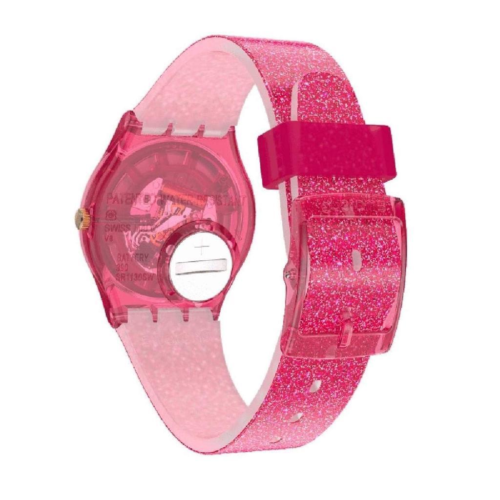 Swatch Gent Series Quartz Movement 30M Water Resistant Watch 34X39.2Mm Floral Dial Plastic Case Silicone Strap Women watches GP169