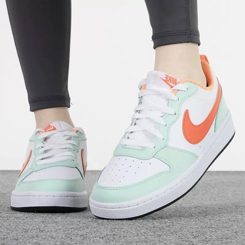 Nike Court Borough Low 2 Mint Foam Safety Orange GS FN3687-181