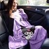 1pc Kuromi Cute Cartoon Character Purple Diamond Patterned Blanket - Perfect for Home, Office, Outdoor Use, Gift Idea, Suitable for All Seasonsz041766