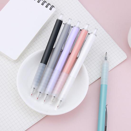 Professional 0.5mm Nib Ballpoint Pen Soft Silicone Grip Stable Ink Smooth Writing