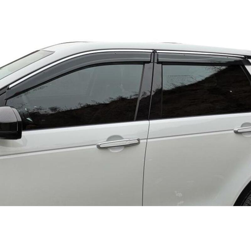 For Land Rover Discovery Sport 2015 2016 2017 2018  Plastic Car Window Glass Wind Visor Rain/Sun Guard Vent Part 4pcs