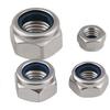Galvanized Self-Locking Nylon Nut, Anti-Loosening and Anti-Slip, Sizes M2 to M810