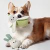 Brinquedo de Pelúcia para Cachorro Rangente Cebola Banana Moldado Brinquedos de Mastigar para Filhotes Cachorros Pequenos Brinquedos para Cachorros que Fazem Barulho para Limpeza dos Dentes Brincadeiras Interativas