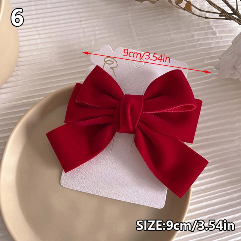 

1 шт. бархатная заколка-бантик для волос, элегантные заколки-бабочки, винтажные заколки для женщин и девочек, черные, винно-красные заколки, аксессуары для волос