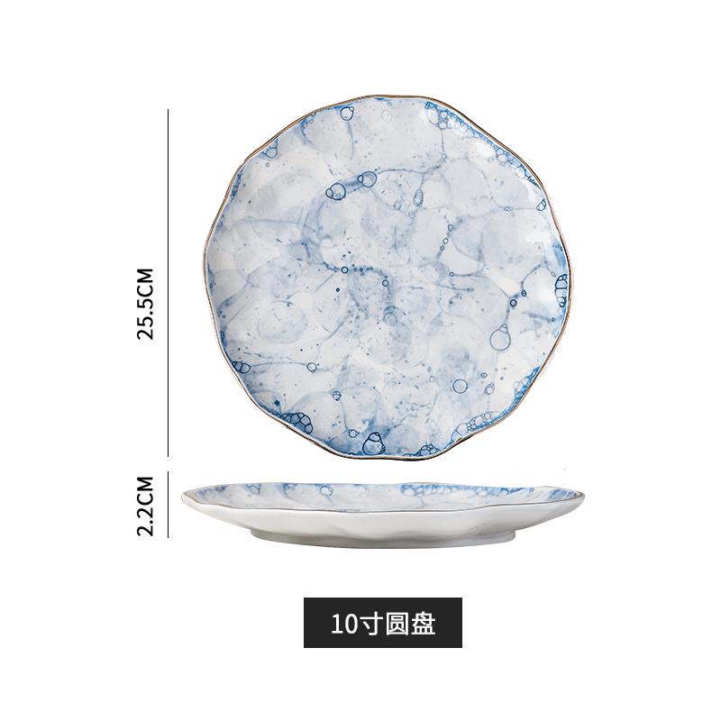 Ceramic Plate Dinner Plate Fruit Salad Bowl 2 Layer Cake Stand Tall Feet Cake Pan Display Stand Dessert Bowl Decorative Plates