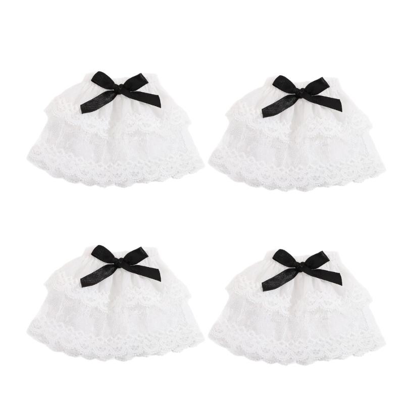 

2 Pairs Anime Themed Lace Sleeves with Bows Detail for Cosplay Lightweight Breathable Polyester Design Ideal for Anime Fashion 1
