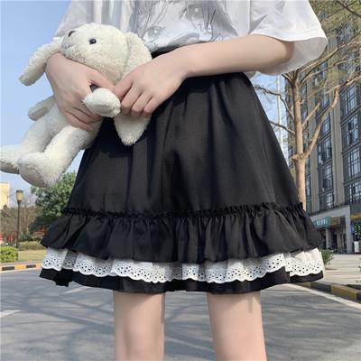 Miniröcke Damen Spitze Rüschen Japanisch Kawaii