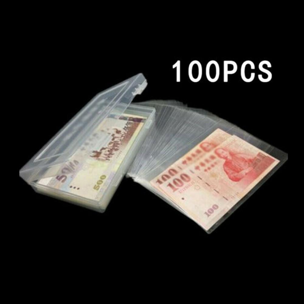 Portamonete Trasparente Contenitore Organizzatore per Conservazione Banconote Proteggere