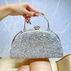 High-End Rhinestone Suitcase Handbag: Large Capacity Tote & Crossbody Evening Bag Set