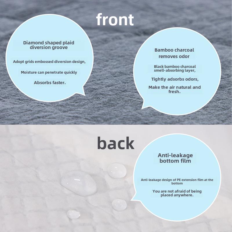 Husdjursblöjor med bambukol - Tjocka, läckagesäkra hundtoalettunderlägg
