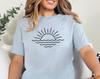 Sunset Graphic T-Shirt and Kids Tshirt, Minimalist Sunrise Design, Unisex Tee, Casual Summer Fashion, Nature Lover Gift