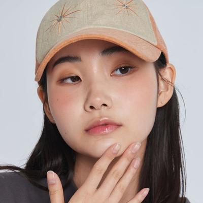 BLACK SANDS Star Embroidered Rivet Pigment Ball Cap (3 Colors)