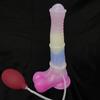 Large Animal Wolf Squirting Function Dildo Ejaculation Penis Silicone Dog Knot Anal Plug Sex Toys Female Masturbator Suction Cup
