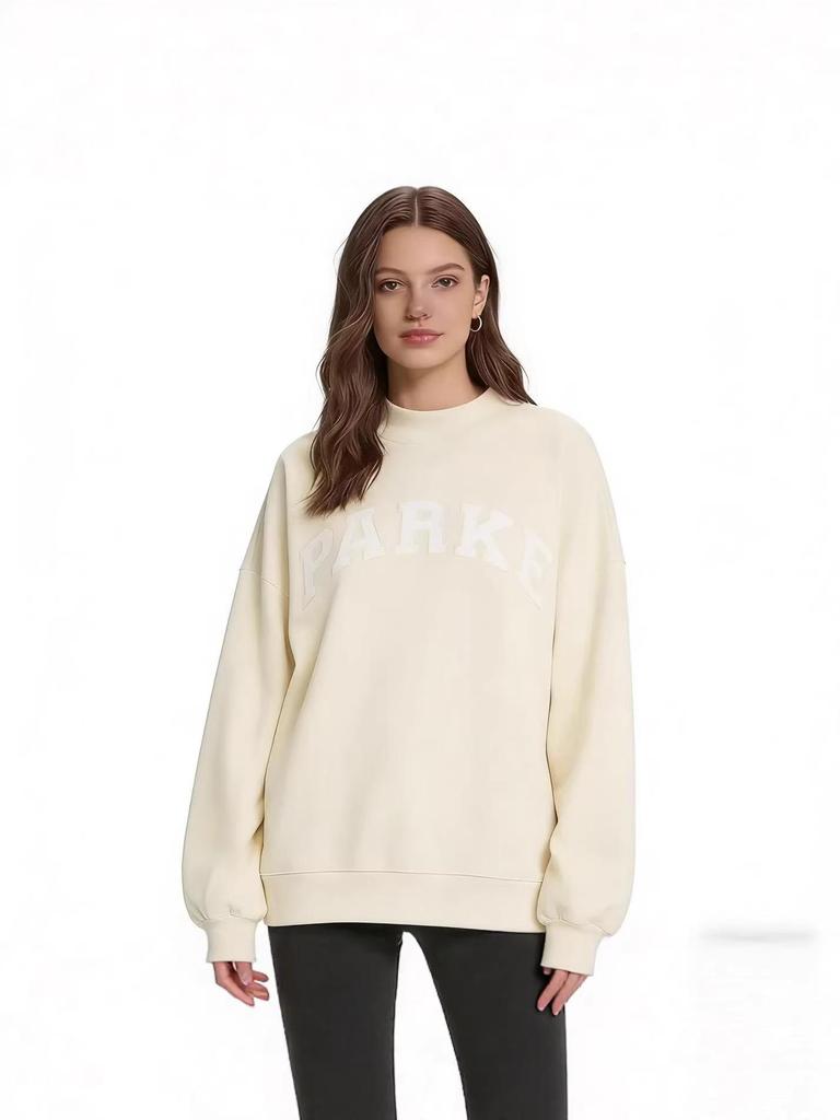 2026 PARKE Unisex Cotton Embroidered Hoodie - Versatile Slim-Fit Long Sleeve