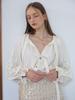 Fabric Seoul Volume Ribbon Loose Blouse_Ivory