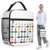 World Subbuteo Players Insulated Lunch Bag for Kids School Cooler Thermal Food Box Tote Portable Lunch Boxes Container