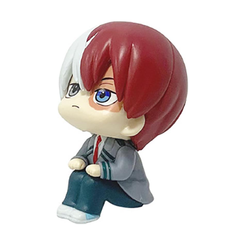 10cm My Hero Academia Cute Ver. Midoriya All Might Bakugou So Ochaco Look Up PVC Action Figure Boku No Hero Gift Doll Model