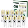 Tailcas Ampoule G9 LED 3W, Blanc Froid Non Dimmable 300LM 6000K AC-DC 220-240V, Equivalent 30W Halogène Lampe, Pour Lustres, Lampe