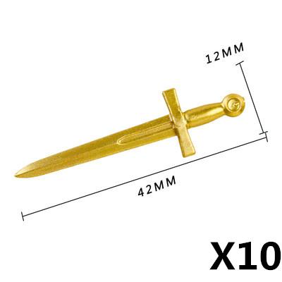 MOC Mattoncini Militari Figura Medievale Soldato Accessori Arma Spada Ascia Coltello Pugnale Martello Giocattolo Mini Mattoncino Regalo R027