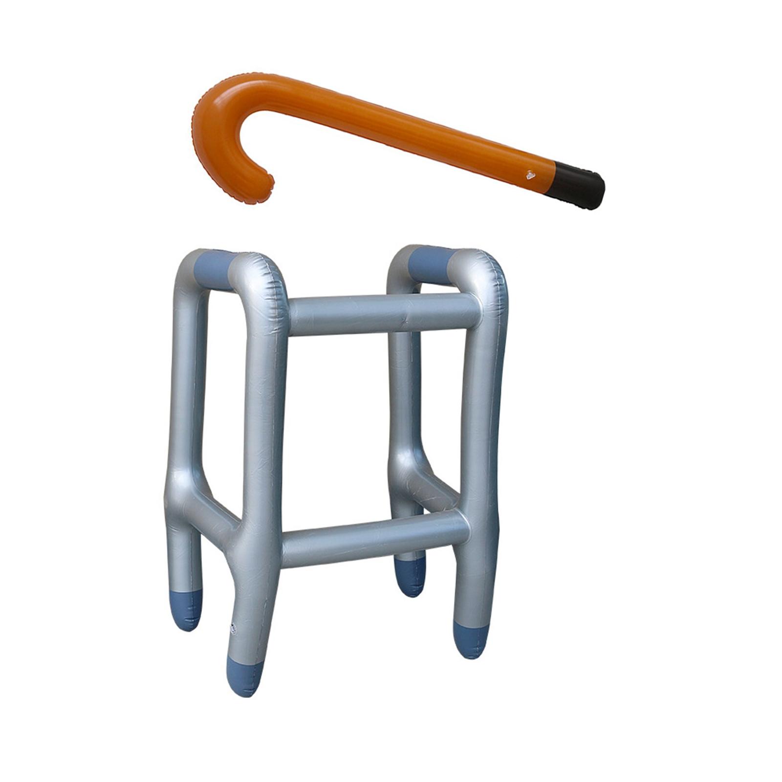 

Надувной набор ходунки и трость для карнавального или косплей-веселья Легкий ПВХ Карнавальные Хэллоуинские аксессуары