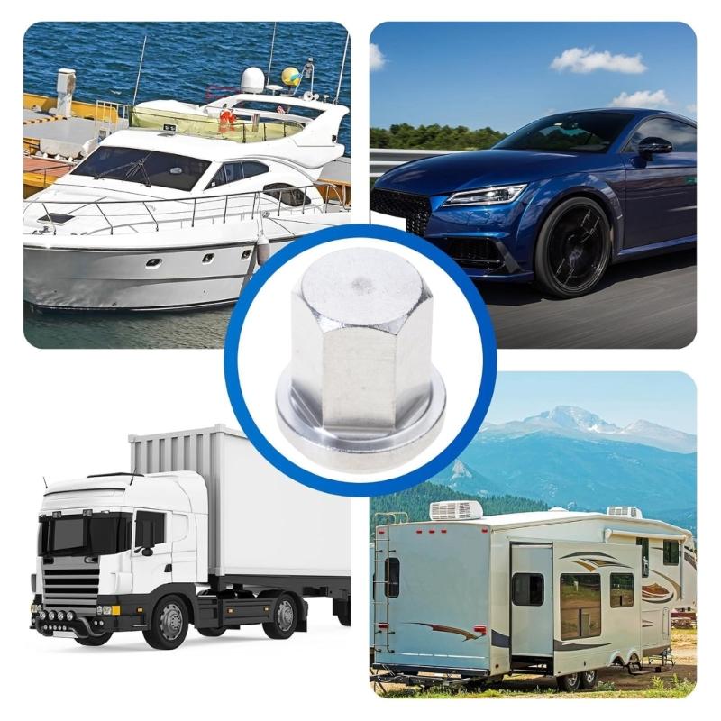 10PCS Corrosion Resistant Battery Post Nut Closed Top Designs Battery Terminals Part for Reliable Electrical Connection