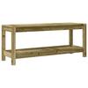 Banc de jardin - VIDAXL - 108x35x45 cm - Bois de pin imprégné - 2 personnes - Extérieur