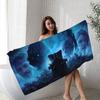 D-Dead B-By-Day Game Microfiber Blanket Quick Drying Beach Towels Oversized Printing Super Absorbent Pool Towel Blanket