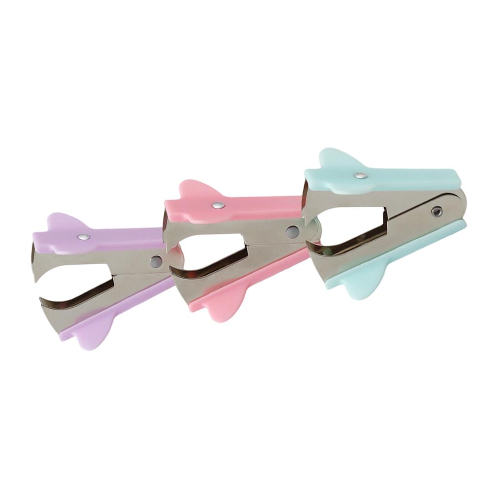 Pack of 3 Light Weight Mini Staple Removers ABS Metal Construction for Easy Carry and Efficient Removal Multi Color