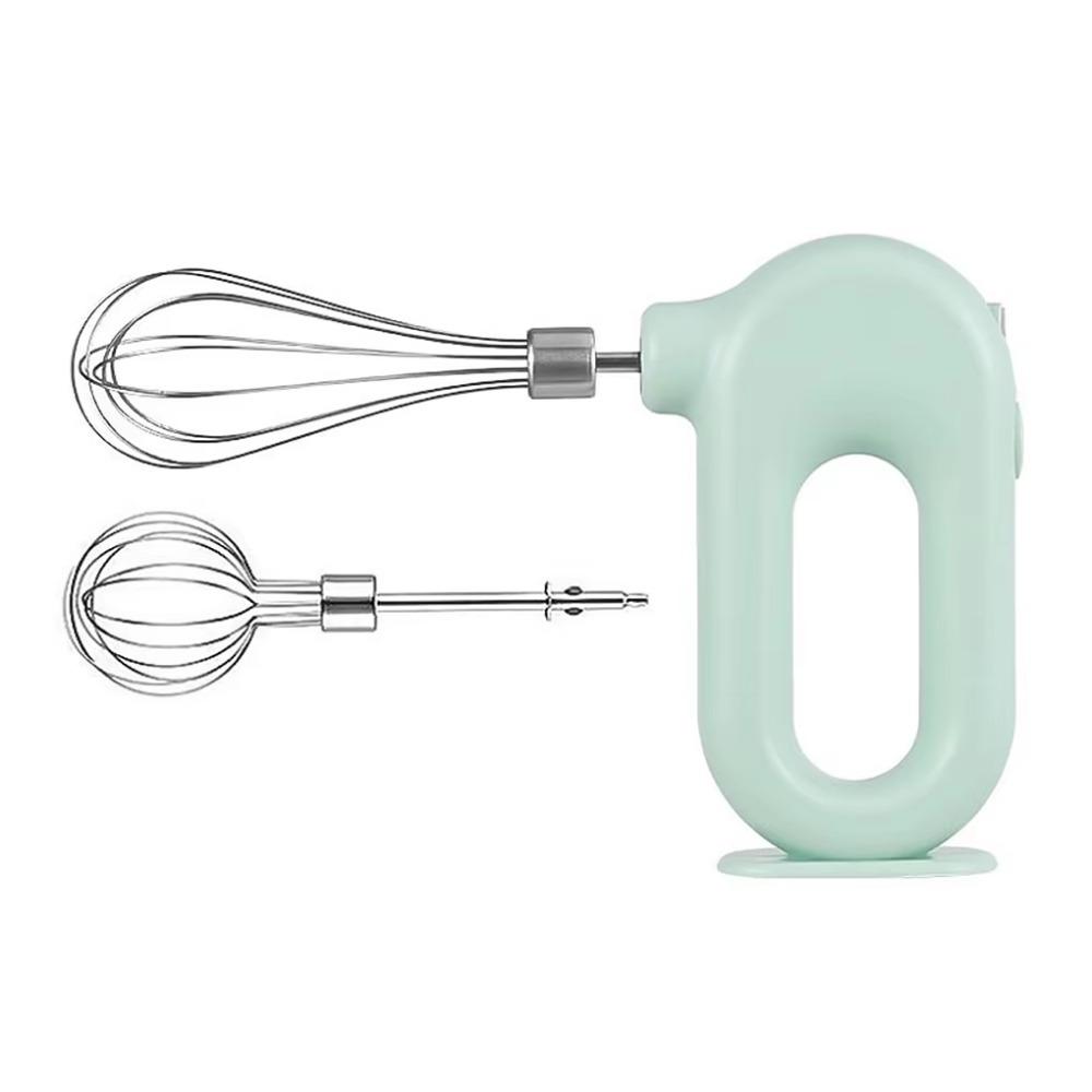Portable Electric Eggbeater Adjustable Gears Mini Egg Beater Electric Cordless Mixer  Whipped Cream