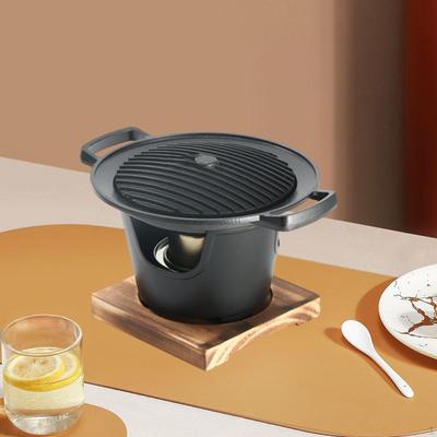 Mini Hibachi Izgara Masa Üstü Kömürlü Yapışmaz Tek Kişilik Japon Barbekü Barbekü
